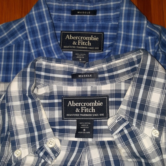 2 Abercrombie button downs LIKE NEW - Picture 4 of 4